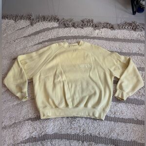 ESSENTIALS FOG Canary Yellow Crew Neck Women’s Sweater Size S